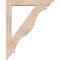 Ekena Millwork Funston Traditional Smooth Bracket w/ Offset Brace, Douglas Fir, 5 1/2"W x 32"D x 40"H BKT0604X32X40FST01SDF - alternate 3